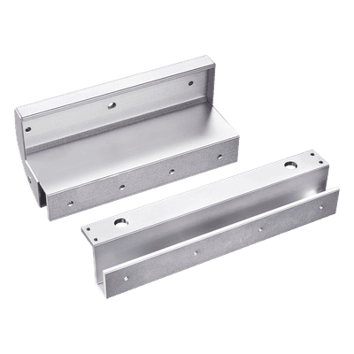 Montajes en U para puertas de Solo Cristal ( puerta y marco) para uso con Chapa Magnética MAG600NLED y MAG600NTLED
