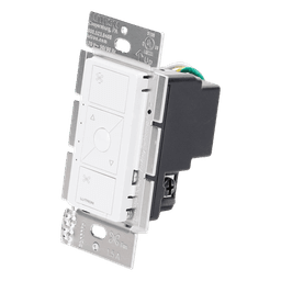 Control de velocidad inalámbrico Caseta Wireless para ventilador de techo de paletas, 120 V, 1.5 A, unipolar, requiere neutro, color blanco