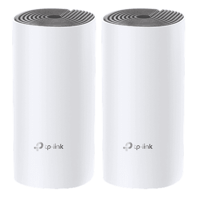 Kit de Router inalámbrico mesh Deco E4 para Hogar / Doble banda AC 1200  / 2 puertos 10/100 Mbps / Compatible con amazon alexa.