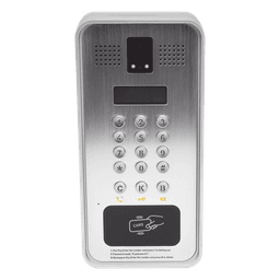 Video portero IP/SIP Con Cámara y pantalla LCD, 2 Relevadores Integrados (entrada y salida), Onvif y lector de tarjetas RFID, puerto WIEGAND (entrada).