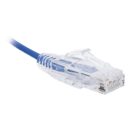 Cable de Parcheo Slim UTP Cat6 - 1 Metro (3.28 Pies), Azul, Diámetro Reducido (28 AWG)