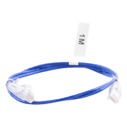 Cable de Parcheo Slim UTP Cat6 - 1 Metro (3.28 Pies), Azul, Diámetro Reducido (28 AWG)