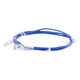 Cable de Parcheo Slim UTP Cat6 / 28 AWG / 1.5 m (4.92 ft) / Azul / 1 Gbps