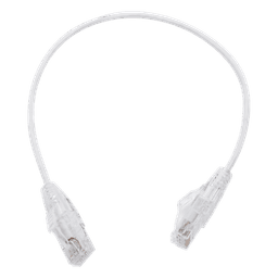 Cable de Parcheo Slim UTP / Cat6 / 28 AWG / 30 cm (0.98 ft) / Blanco / RJ45