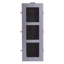Base de 3 Espacios para EMPOTRAR Módulos de Videoporteros Hikvision