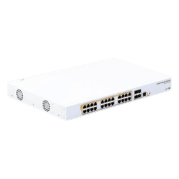CRS328-24P-4S+RM - 24 port Gigabit Ethernet router/switch with four 10Gbps SFP+ 