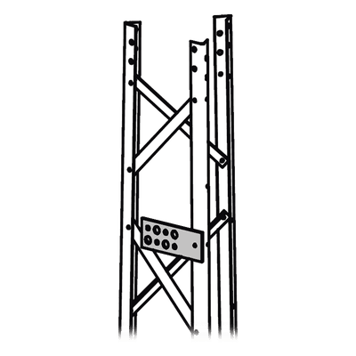 Guía Simple para Guiado de Cableado de Comunicación. Compatible con línea TITAN. Incluye Tornillo, Tuerca y Arandela.