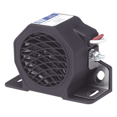 Alarma de reversa y doble tono, 12-24 Vcc, 102 dBA