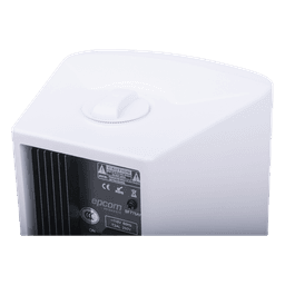 Altavoces Amplificada de Montaje en Pared 5"+1.5" | RMS 20W@8ohms y Pasivo 20W | Material ABS | Reja Metálica | Bracket de Metal | Color Blanco