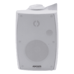 Altavoz de Pared de 2 vías | Woofer 4in + 1.5in | 2.5W - 20W | Para Sistemas 70/100V y 8 ohms | Material ABS | Rejilla y Bracket de Metal | Color Blanco