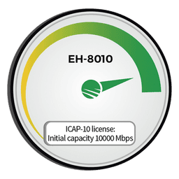 Capacidad inicial 10,000 Mbps (10Gbps) para EH-8010