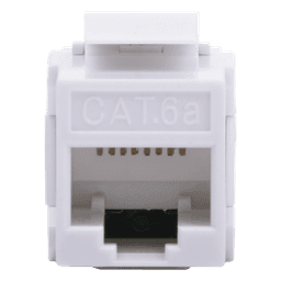 Acoplador UTP Cat6A Hembra RJ45 a RJ45 Hembra Color Blanco