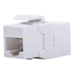 Acoplador UTP Cat6A Hembra RJ45 a RJ45 Hembra Color Blanco