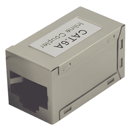Acoplador STP Cat6A Hembra RJ45 a RJ45 Hembra
