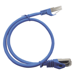 Patch Cord Cat6A 10G Blindado 0.5 Metros (1.64 Pies) Azul