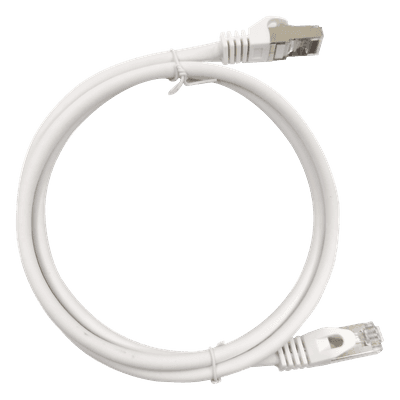Patch Cord Cat6A 10G Blindado 0.5 Metros (1.64 Pies) Blanco