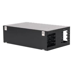 Distribuidor de Fibra Óptica con Bandejas Deslizables, Vacío, 19 Pulgadas (48.26 cm), Acepta 48 Adaptadores LC Duplex o LC Simplex o 48 SC Simplex, 3U