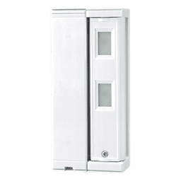 Sensor de Movimiento / Tipo Cortina / Ajuste de detección 2m o 5m / 100% Exterior / Inalambrico (Alimentación)/Compatible con cualquier panel de alarma / Proteja fachadas, puertas, ventanas, balcones y mas!