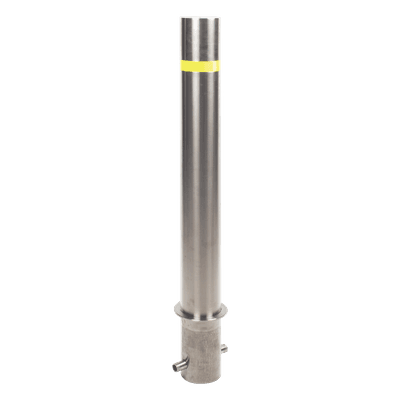 Bolardo Fijo de Acero Inoxidable de 900 mm de Altura / Ideal para aplicaciones delimitaciones de automóviles 