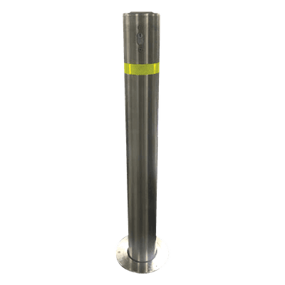 Bolardo retráctil de Acero Inoxidable de 900 mm de Altura / Ideales para delimitación vehicular y peatonal 