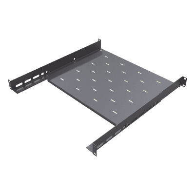 Charola para Gabinetes y Racks de Pared de 4 puntos de Fijación, Profundidad Ajustable de 347 a 489 mm