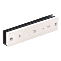 Montaje en "U" para Puertas de Vidrio /1/2" de Grosor/  Uso con chapas de 600 y 750 lbs / Ajuste por Opresores