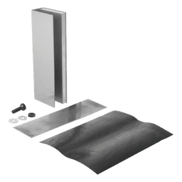 Montaje "U" para Puertas de Vidrio/ 3/4" de Grosor/ Para Chapas Magnéticas de 1200 lbs./ Ajuste por Opresores