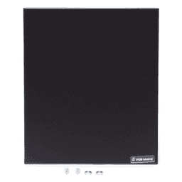 Gabinete para Fuente Línea PRO y SYSRMTXT, con preparación para instalar panel SP400 o serie runner.