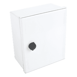 Gabinete de Poliéster IP65 Uso en Intemperie (250 x 300 x 140 mm) con Placa Trasera Interior de Plástico (Incluye Chapa y Llave).