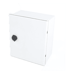 Gabinete de Poliéster IP65 Uso en Intemperie (250 x 300 x 140 mm) con Placa Trasera Interior de Plástico (Incluye Chapa y Llave).