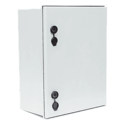 Gabinete de Poliéster IP65 Uso en Intemperie (400 x 500 x 200 mm) con Placa Trasera Interior de Plástico (Incluye Chapa y Llave).