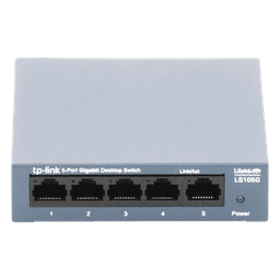 Switch de escritorio Gigabit de 5 puertos 10/100/1000Mbps, carcasa metálica 
