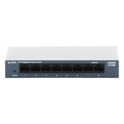 Switch de escritorio Gigabit de 8 puertos 10/100/1000Mbps, carcasa metálica 