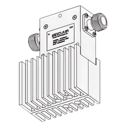 Aislador de Etapa Sencilla, 380-415 MHz, Banda Ancha de 35 MHz, Carga de 60 Watt, 125 Watt, N Hembras.