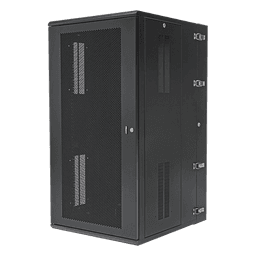 Gabinete PanZone de Montaje en Pared, de 19in, Puerta Ventilada, 26 UR, 762mm de Profundidad, Color Negro