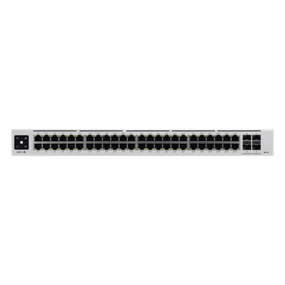 UniFi Switch USW-Pro-48-POE Gen2, Capa 3 de 48 puertos PoE 802.3at/bt + 4 puertos 1/10G SFP+, 600W, pantalla informativa