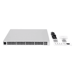 UniFi Switch USW-Pro-48-POE Gen2, Capa 3 de 48 puertos PoE 802.3at/bt + 4 puertos 1/10G SFP+, 600W, pantalla informativa