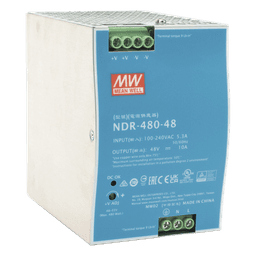 Fuente de Poder Industrial de 480W, salida 48 Vcc, para montaje en riel Din