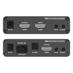 Kit Extensor HDMI hasta 700 metros con Conexión en Cascada / 4K @ 60 Hz/ 70 metros PTP con Cat 6, 6a y 7 / IPCOLOR / CERO LATENCIA / SIN COMPRIMIR / Salida Loop / IR bidireccional / Puerto S/PDIF / Soporta ARC / Soporta 10 TT-676-Rx.