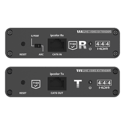 Kit Extensor HDMI hasta 700 metros con Conexión en Cascada / 4K @ 60 Hz/ 70 metros PTP con Cat 6, 6a y 7 / IPCOLOR / CERO LATENCIA / SIN COMPRIMIR / Salida Loop / IR bidireccional / Puerto S/PDIF / Soporta ARC / Soporta 10 TT-676-Rx.