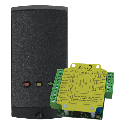 Lector de Solo Tarjetas de Proximidad  (Autónomo) /Controlador Externo para Mayor Seguridad/  Programación en Segundos/ 2 Años Garantía