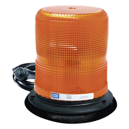 Baliza LED color ámbar con montaje magnético de succión DE 7" de altura