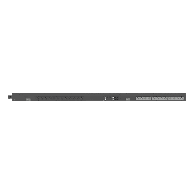 PDU Monitoreable (MI) para Distribución de Energía, Enchufe de Entrada NEMA L5-30P, Con 24 Salidas NEMA 5-20R, de Instalación Vertical, 120 Vca, 30 Amp