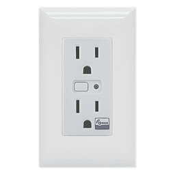 (ZWAVE) Tomacorriente con señal inalambrica Z-WAVE, compatible con HUB HC7, C8, puede ser un panel de alarma L5210, L7000 con Total Connect y Alarm.Com