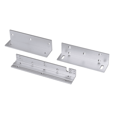 Kit de montajes Z y L para Cerradura Magnética HIKVISION / Compatible con DS-K4H258S / Uso en Puerta de Madera y Metal