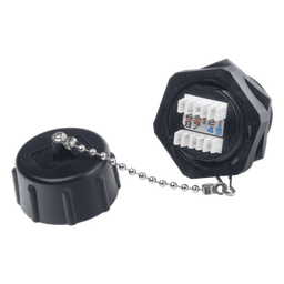 Jack Industrial RJ45 Categoría 6 Blindado, IP67 (Waterproof)