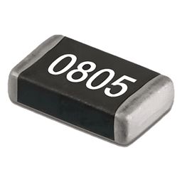 Resistencia SMD de 4.7 Ohm, 1/8 Watt, Montaje 805, Tolerancia 1 %.
