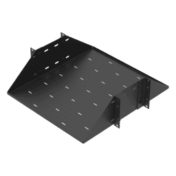 Charola para Soportar Equipos en Rack de 19", Profundidad Ajustable hasta 484 mm. 150 Kg  de Carga, Compatible con Racks de Doble Perforación, 3U