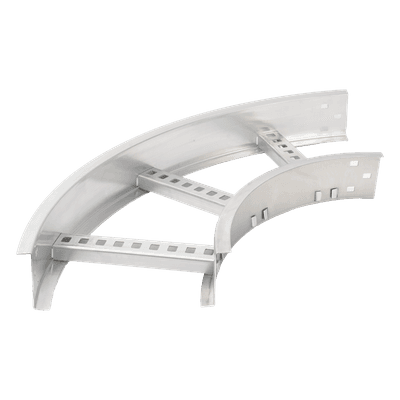 Curva Horizontal de Aluminio de 90° Perfil Z / Peralte 3 1/4" / Ancho 9" / Radio 8" / Incluye Tornillería (CHC90EZ314R8X9AK)