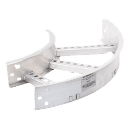 Curva Horizontal de Aluminio de 90° Perfil Z / Peralte 3 1/4" / Ancho 9" / Radio 8" / Incluye Tornillería (CHC90EZ314R8X9AK)